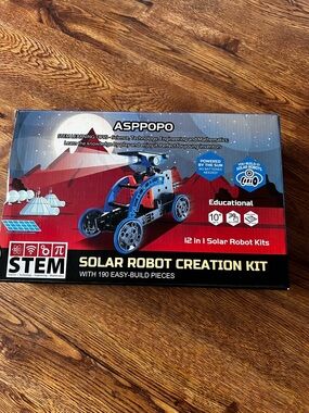 ASPPOPO 12 in 1 Solar Robot Creation Kit BNIB